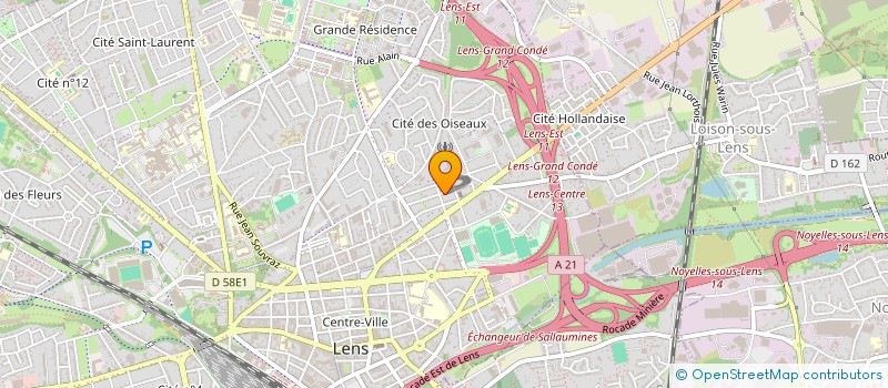 localisation de l'entreprise MONSIEUR JOHN MEUNIER  LENS