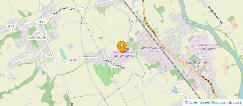 localisation de l'entreprise MONSIEUR JOHN MICHELETTI  MIREMONT