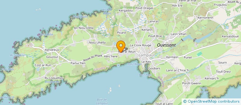 localisation de l'entreprise MONSIEUR JOHN MORAN à OUESSANT