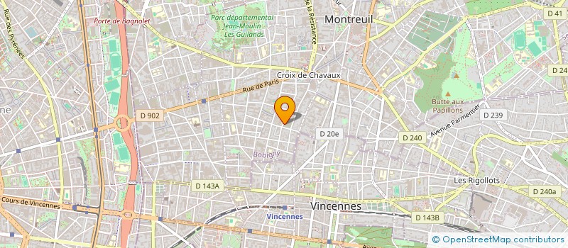 localisation de l'entreprise MONSIEUR JOHN OKAKWO  MONTREUIL