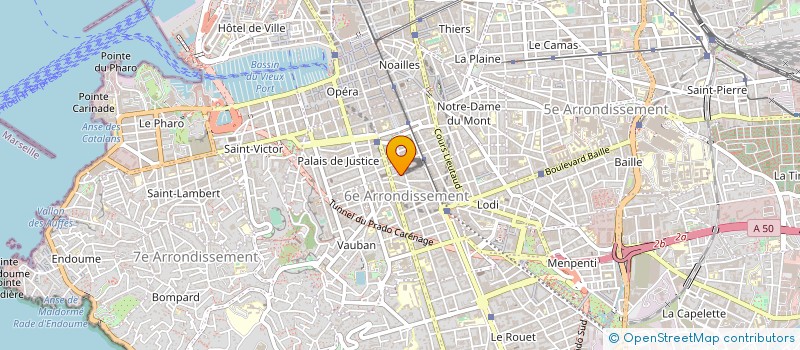 localisation de l'entreprise MONSIEUR JOHN PENDRAY à MARSEILLE
