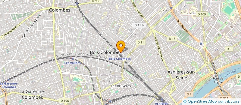 localisation de l'entreprise MONSIEUR JOHN PHELAN à BOIS-COLOMBES