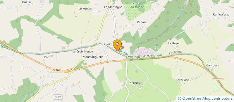 localisation de l'entreprise MONSIEUR JOHN PHIPPS  HUELGOAT