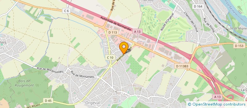 localisation de l'entreprise MONSIEUR JOHN PLANT  ORGEVAL