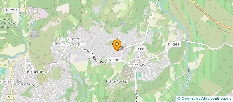 localisation de l'entreprise MONSIEUR JOHN PRIVAT  ASSAS