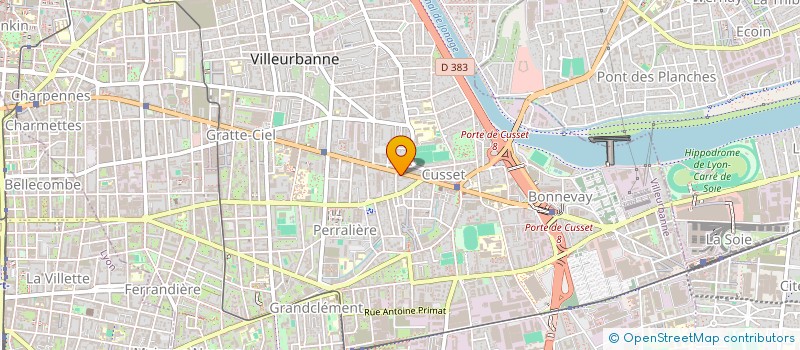 localisation de l'entreprise MONSIEUR JOHN PUJOL  VILLEURBANNE