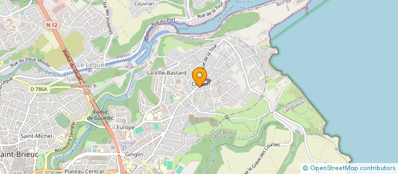 localisation de l'entreprise MONSIEUR JOHN QUERO à SAINT-BRIEUC