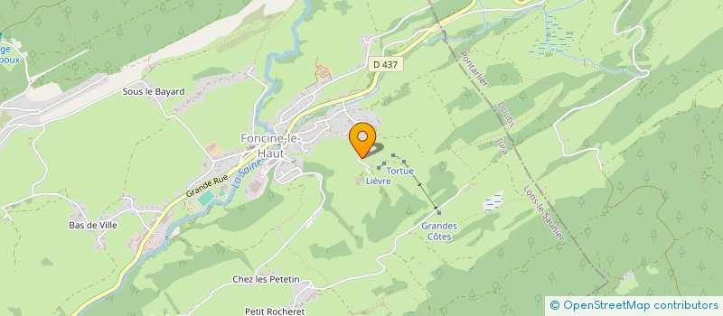 localisation de l'entreprise MONSIEUR JOHN ROYET  FONCINE-LE-HAUT