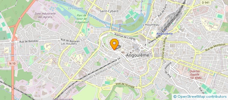 localisation de l'entreprise MONSIEUR JOHN RYDER à ANGOULEME