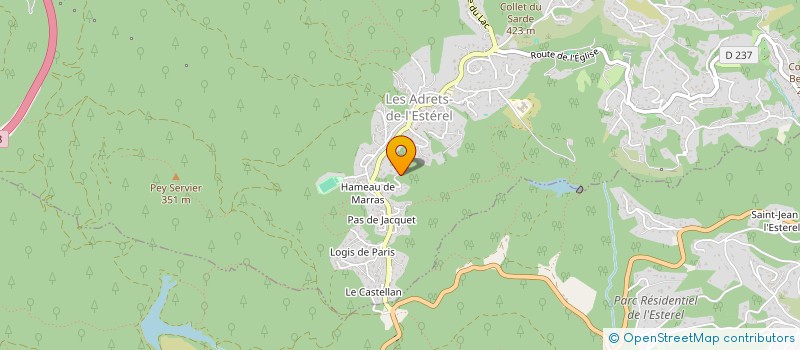 localisation de l'entreprise MONSIEUR JOHN SPOONER  LES ADRETS-DE-L'ESTEREL