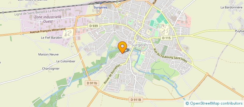 localisation de l'entreprise MONSIEUR JOHN STEPHENS  SURGERES