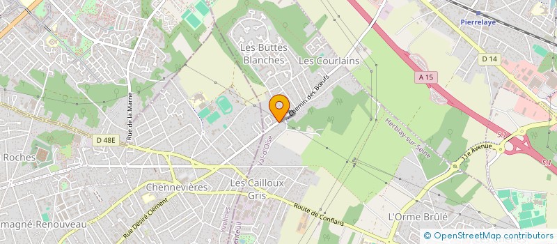 localisation de l'entreprise MONSIEUR JOHN SURY  HERBLAY-SUR-SEINE