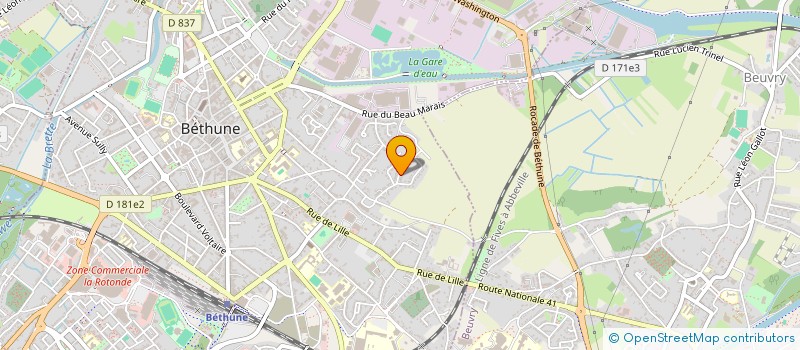 localisation de l'entreprise MONSIEUR JOHN TAFFIN à BETHUNE