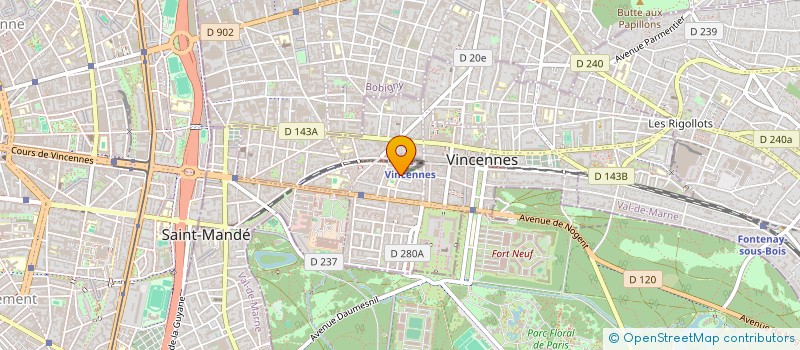 localisation de l'entreprise MONSIEUR JOHN VAN DEUREN à VINCENNES