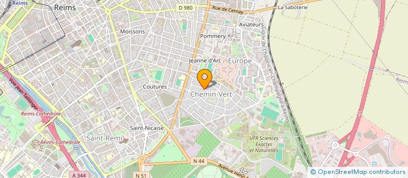 localisation de l'entreprise MONSIEUR JOHN WATRIN  REIMS