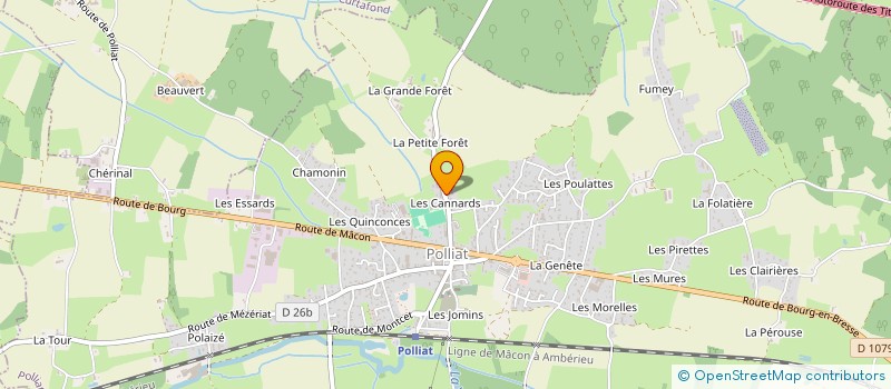 localisation de l'entreprise MONSIEUR JOHN WATSON à POLLIAT