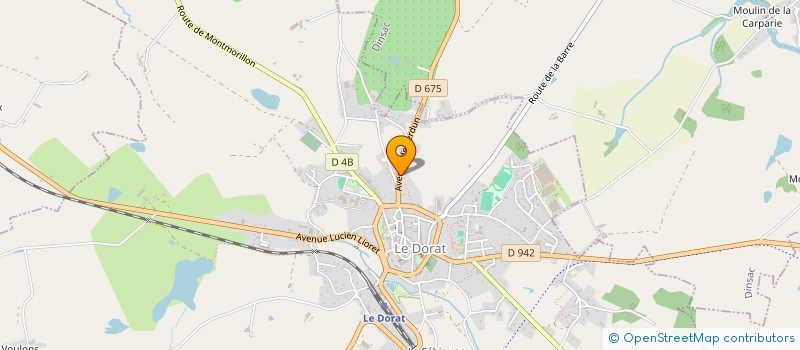 localisation de l'entreprise MONSIEUR JOHN WEBSTER  LE DORAT