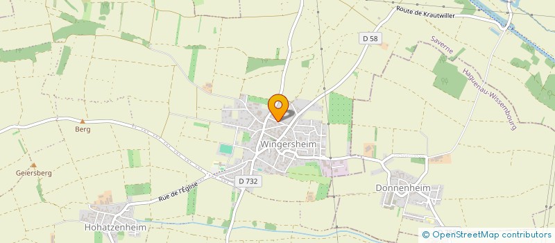 localisation de l'entreprise MONSIEUR JOHN WETTA  WINGERSHEIM LES QUATRE BANS