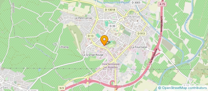 localisation de l'entreprise MONSIEUR JOHN WHITE à PEZENAS