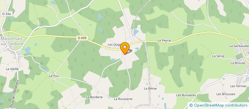 localisation de l'entreprise MONSIEUR JOHN WILLCOCKS à MAISONNAIS-SUR-TARDOIRE