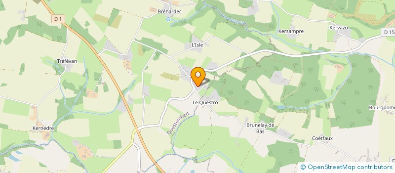 localisation de l'entreprise MONSIEUR JOHN YVES DOLIN  QUESTEMBERT