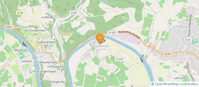 localisation de l'entreprise MONSIEUR JOHNATAN CHADUC  PESCADOIRES