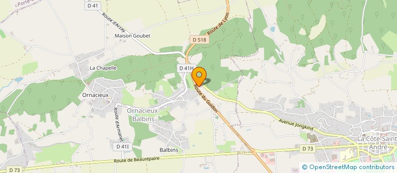 localisation de l'entreprise MONSIEUR JOHNATAN CLEMENTZ  ORNACIEUX-BALBINS