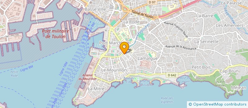 localisation de l'entreprise MONSIEUR JOHNATHAN POMELLA  TOULON