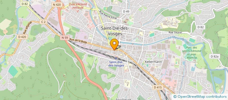 localisation de l'entreprise MONSIEUR JOHNATTAN AMET à SAINT-DIE-DES-VOSGES