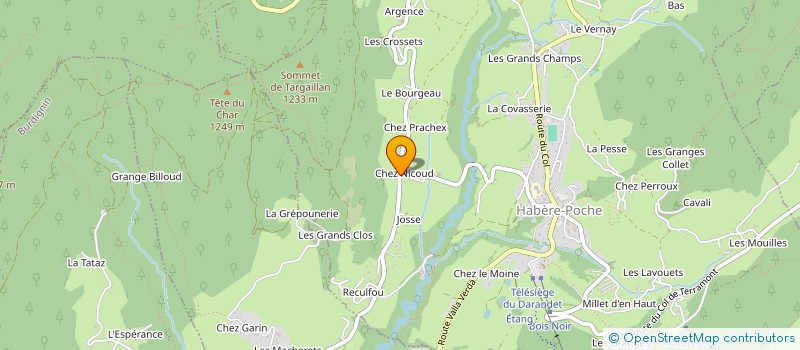 localisation de l'entreprise MONSIEUR JOHNATTAN CHARBONNEL  HABERE-POCHE