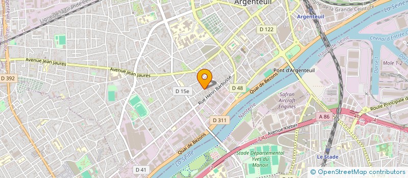 localisation de l'entreprise MONSIEUR JOHNDY BUISSERETH  ARGENTEUIL