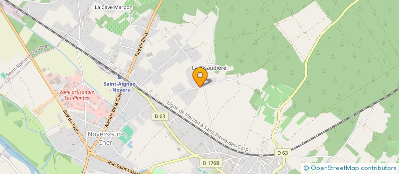 localisation de l'entreprise MONSIEUR JOHNNY BAUDEL  NOYERS-SUR-CHER