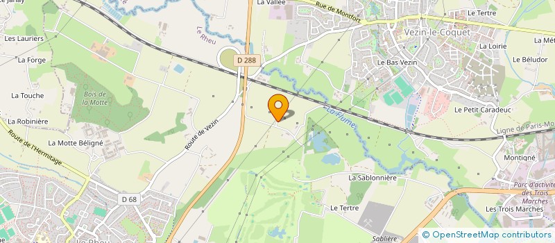 localisation de l'entreprise MONSIEUR JOHNNY BERHAULT  LE RHEU