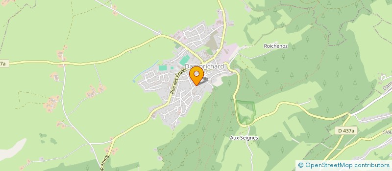 localisation de l'entreprise MONSIEUR JOHNNY BRIQUEZ  DAMPRICHARD