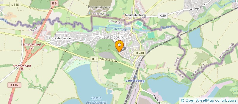localisation de l'entreprise MONSIEUR JOHNNY BUCH  LAUTERBOURG