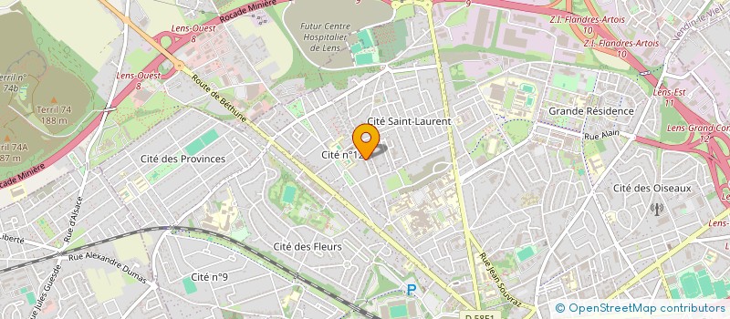 localisation de l'entreprise MONSIEUR JOHNNY CAPILLON à LENS
