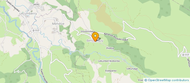 localisation de l'entreprise MONSIEUR JOHNNY CARRICA  BEHORLEGUY