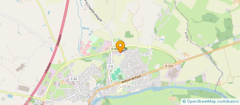 localisation de l'entreprise MONSIEUR JOHNNY CHARRON à DURTAL