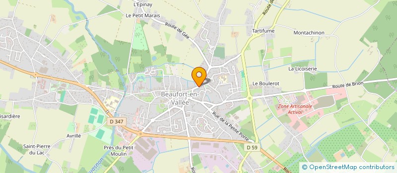 localisation de l'entreprise MONSIEUR JOHNNY CHARTIER  BRISSAC LOIRE AUBANCE