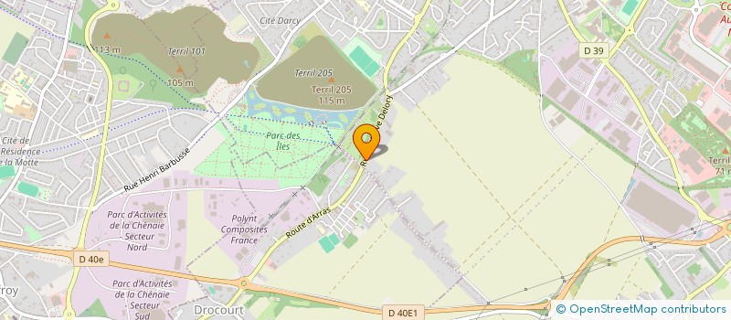 localisation de l'entreprise MONSIEUR JOHNNY CHAUMETON  HENIN-BEAUMONT