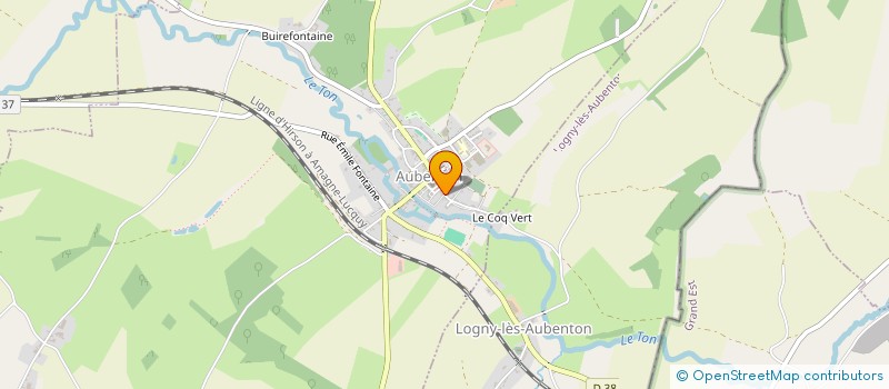 localisation de l'entreprise MONSIEUR JOHNNY COUSSANTIEN  AUBENTON