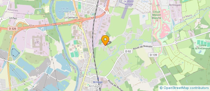 localisation de l'entreprise MONSIEUR JOHNNY CROEGAERT  ARNAGE