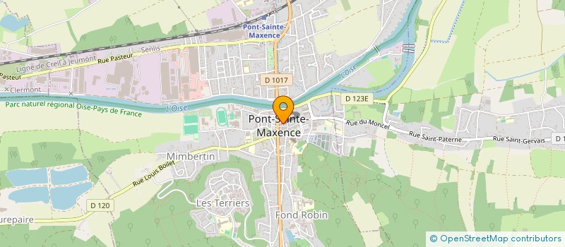 localisation de l'entreprise MONSIEUR JOHNNY D'HENIN  PONT STE MAXENCE