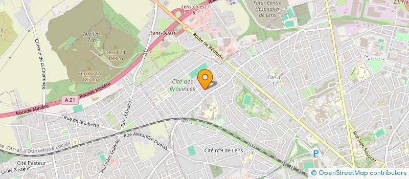 localisation de l'entreprise MONSIEUR JOHNNY DANTIN  LENS