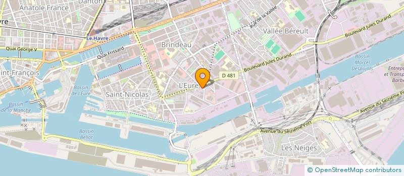 localisation de l'entreprise MONSIEUR JOHNNY DEBRIS  LE HAVRE