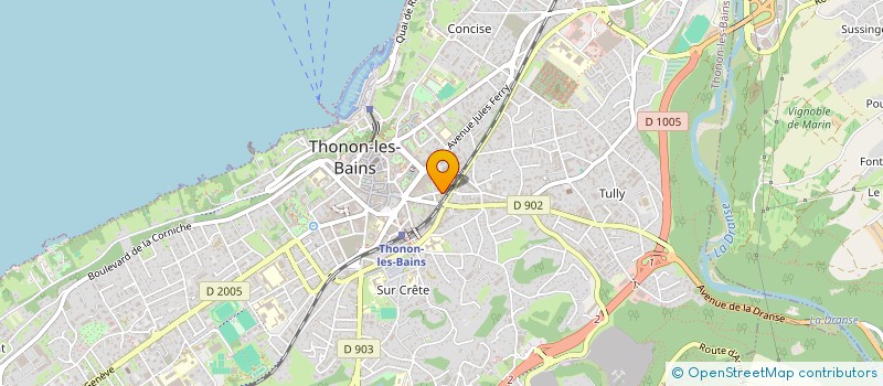 localisation de l'entreprise MONSIEUR JOHNNY DESTREZ à THONON-LES-BAINS