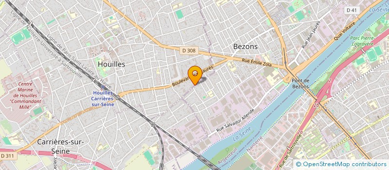 localisation de l'entreprise MONSIEUR JOHNNY DIOGO  HOUILLES