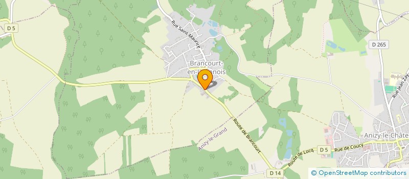 localisation de l'entreprise MONSIEUR JOHNNY DORE  BRANCOURT-EN-LAONNOIS