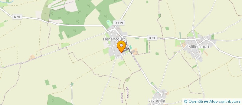 localisation de l'entreprise MONSIEUR JOHNNY DUBOILLE  HENENCOURT