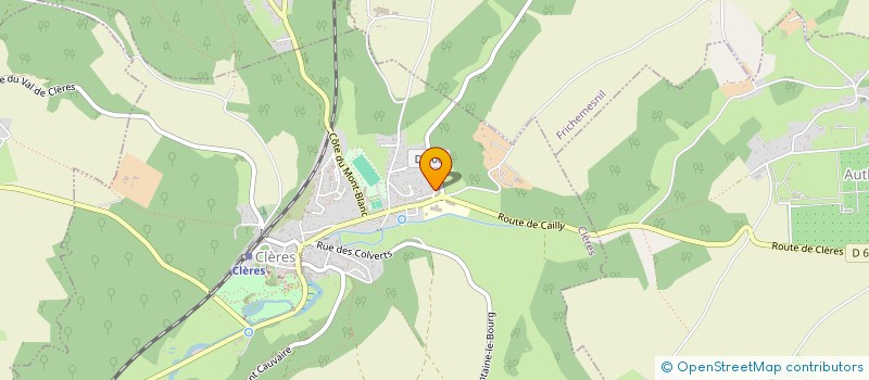 localisation de l'entreprise MONSIEUR JOHNNY DUCHATEL  CLERES